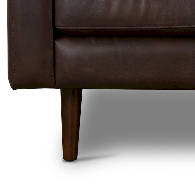 Poly & Bark Napa 104.5 Ecksofa, rechtsseitig – italienisches Echtleder, vollnarbig