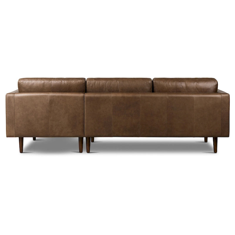 Poly & Bark Napa 104.5 Ecksofa, rechtsseitig – italienisches Echtleder, vollnarbig