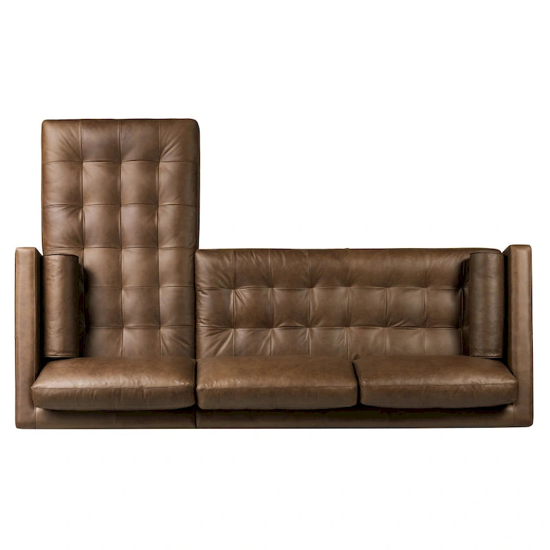 Poly & Bark Napa 104.5 Ecksofa, rechtsseitig – italienisches Echtleder, vollnarbig