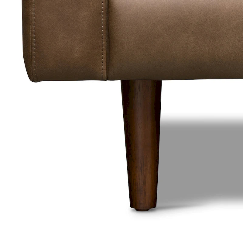 Poly & Bark Napa 104.5 Ecksofa, rechtsseitig – italienisches Echtleder, vollnarbig