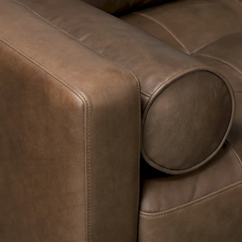 Poly & Bark Napa 104.5 Ecksofa, rechtsseitig – italienisches Echtleder, vollnarbig