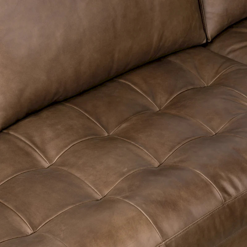 Poly & Bark Napa 104.5 Ecksofa, rechtsseitig – italienisches Echtleder, vollnarbig
