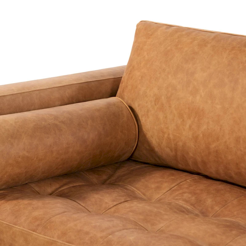 Poly & Bark Napa 104.5 Ecksofa, rechtsseitig – italienisches Echtleder, vollnarbig
