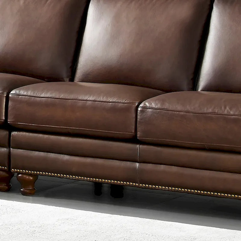Hydeline Belfast Ecksofa aus Top-Grain-Leder - L-Teil