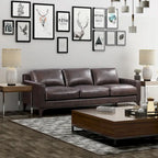 Poly & Bark Sorrento Sofa - Vollnarbiges echtes italienisches Leder