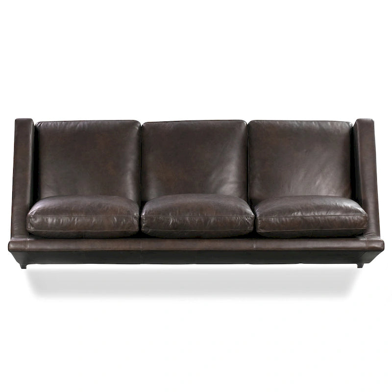 Poly & Bark Sorrento Sofa - Vollnarbiges echtes italienisches Leder