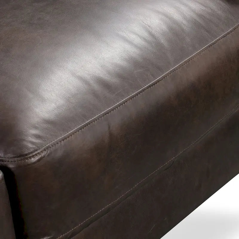 Poly & Bark Sorrento Sofa - Vollnarbiges echtes italienisches Leder