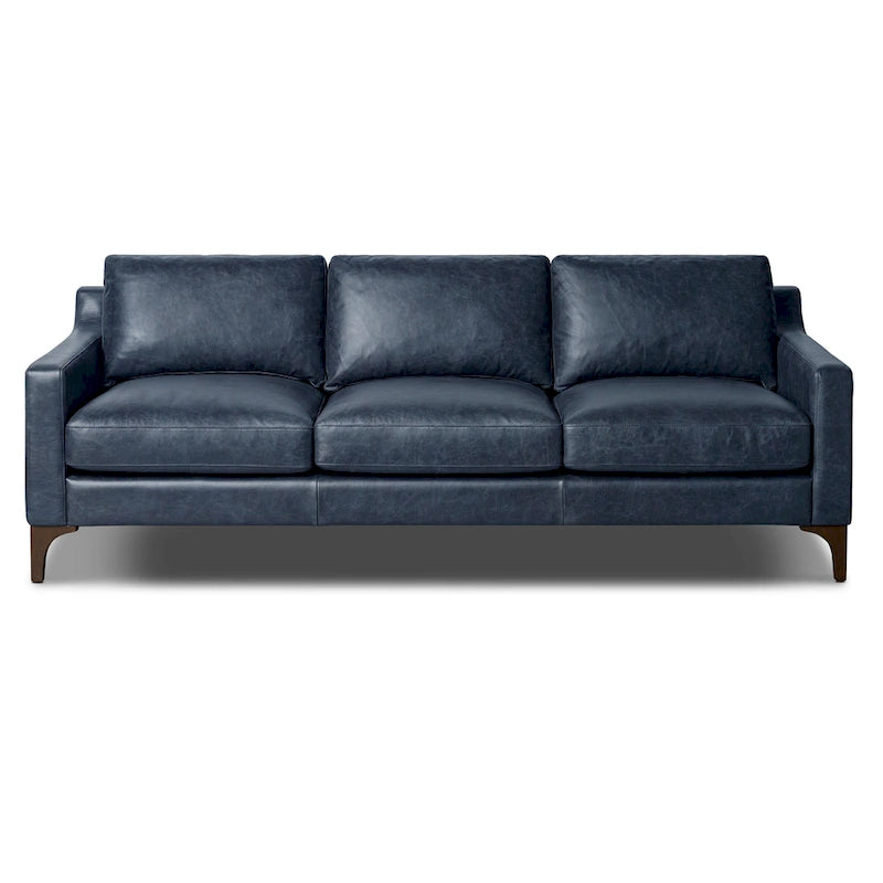 Poly & Bark Sorrento Sofa - Vollnarbiges echtes italienisches Leder