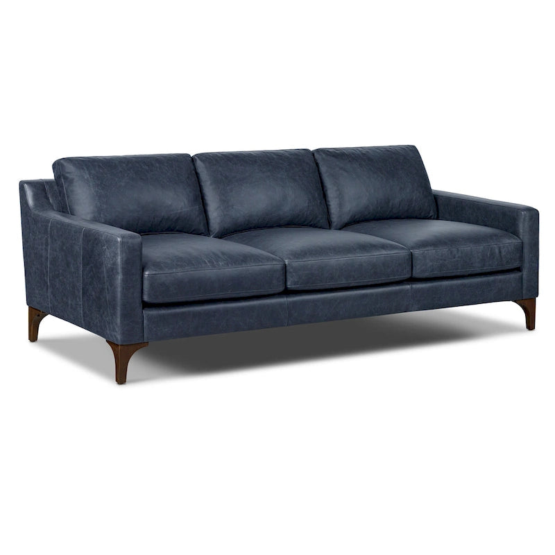 Poly & Bark Sorrento Sofa - Vollnarbiges echtes italienisches Leder