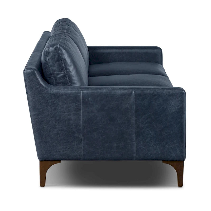Poly & Bark Sorrento Sofa - Vollnarbiges echtes italienisches Leder