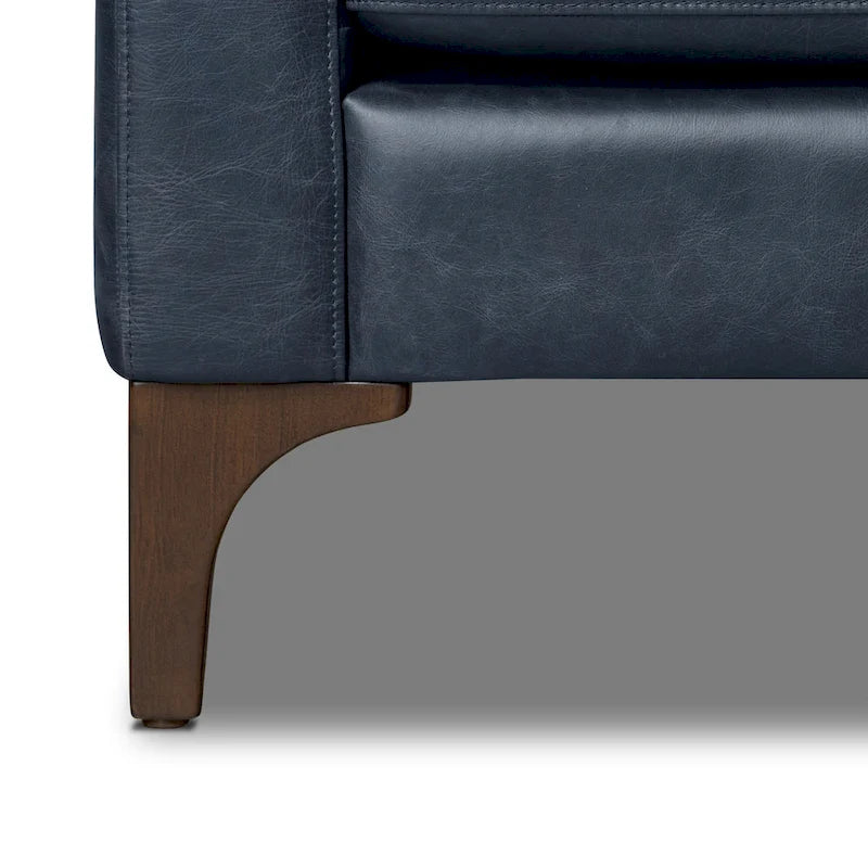 Poly & Bark Sorrento Sofa - Vollnarbiges echtes italienisches Leder