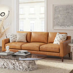 Poly & Bark Sorrento Sofa - Vollnarbiges echtes italienisches Leder