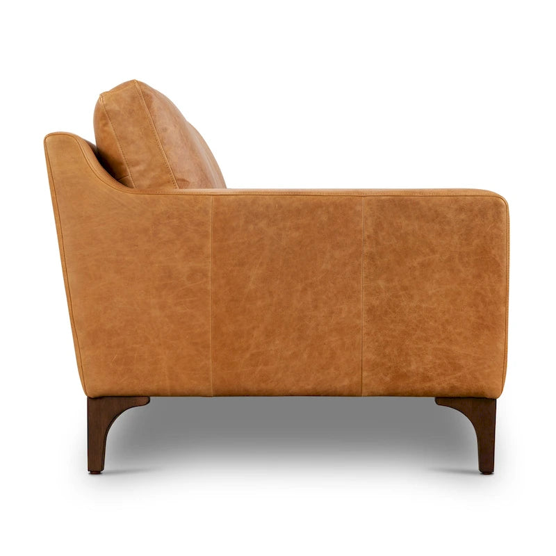 Poly & Bark Sorrento Sofa - Vollnarbiges echtes italienisches Leder