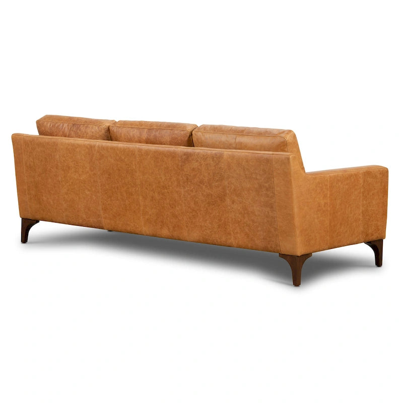 Poly & Bark Sorrento Sofa - Vollnarbiges echtes italienisches Leder