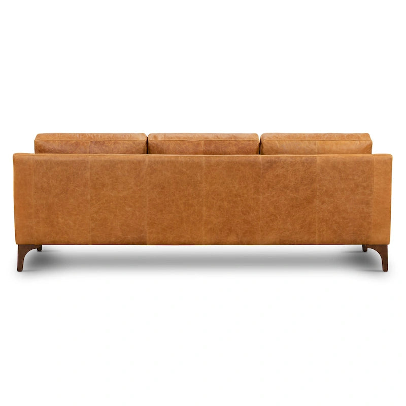 Poly & Bark Sorrento Sofa - Vollnarbiges echtes italienisches Leder