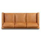 Poly & Bark Sorrento Sofa - Vollnarbiges echtes italienisches Leder