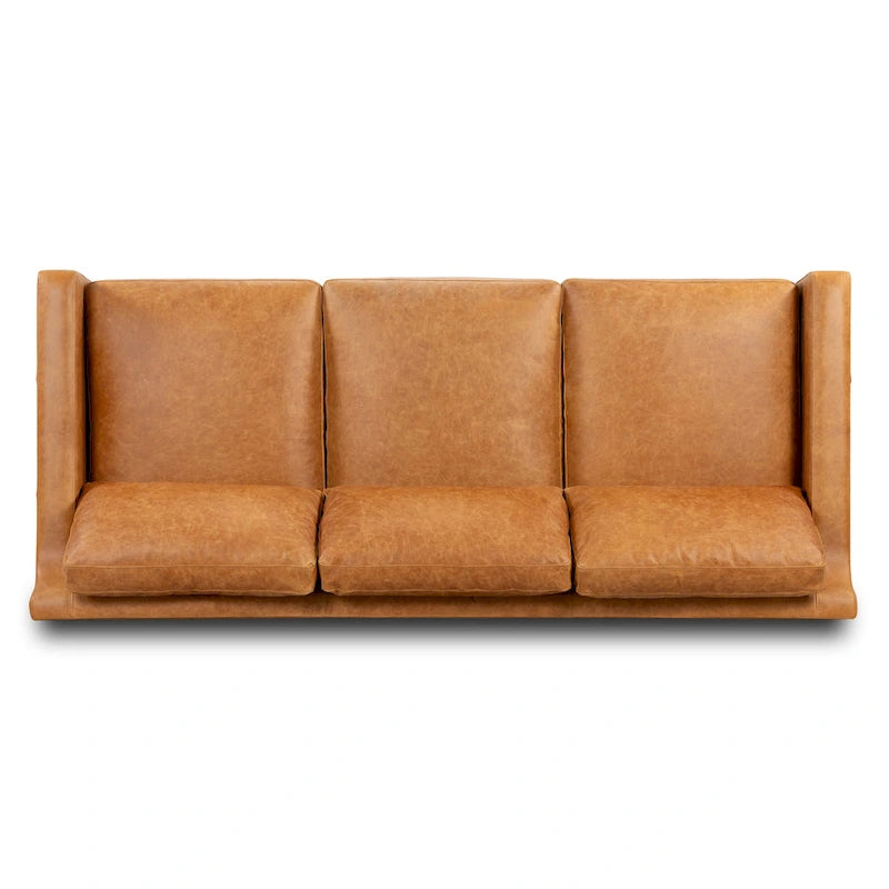 Poly & Bark Sorrento Sofa - Vollnarbiges echtes italienisches Leder