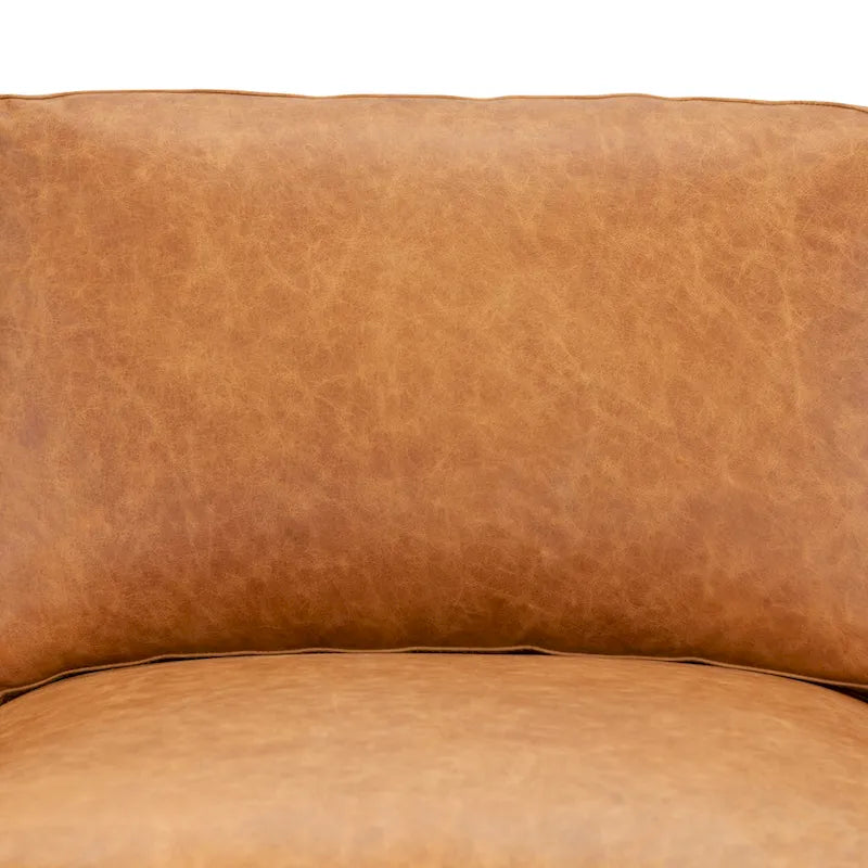 Poly & Bark Sorrento Sofa - Vollnarbiges echtes italienisches Leder