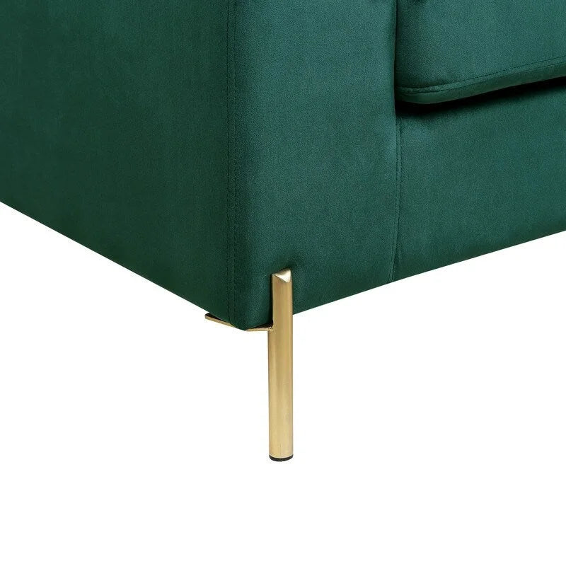 Modernes Glam L-förmiges Samt-Ecksofa-Set Sofa-Couch für das Wohnzimmer
