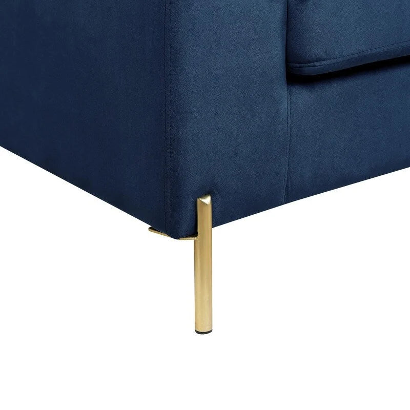 Modernes Glam L-förmiges Samt-Ecksofa-Set Sofa-Couch für das Wohnzimmer