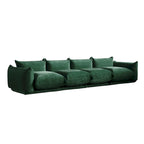 130 U-förmiges Sektionalsofa, minimalistisches Chenille-Modulsofa, 6-Sitzer mit wendbarer Chaiselongue und Ottomane