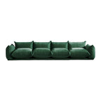 130 U-förmiges Sektionalsofa, minimalistisches Chenille-Modulsofa, 6-Sitzer mit wendbarer Chaiselongue und Ottomane