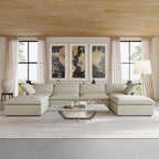 156 Cabrio Modulare Sektionalsofa, Modernes U-förmiges minimalistisches Sofas mit Kissen