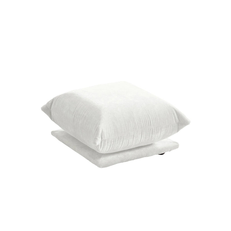 Modernes modulares Ecksofa mit Chenille-Stoffbezug für das Wohnzimmer-Set mit 2 Hockern