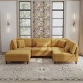 Corduroy Modulares Ecksofa, 5-teilig, mit Ottomane