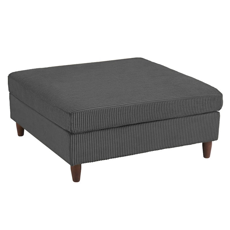 Corduroy Modulares Ecksofa, 5-teilig, mit Ottomane