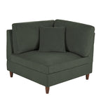 Corduroy Modulares Ecksofa, 5-teilig, mit Ottomane