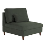 Corduroy Modulares Ecksofa, 5-teilig, mit Ottomane