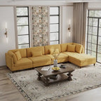 Corduroy Modulares Ecksofa, 5-teilig, mit Ottomane