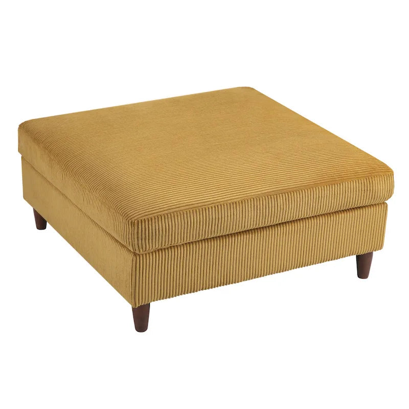 Corduroy Modulares Ecksofa, 5-teilig, mit Ottomane