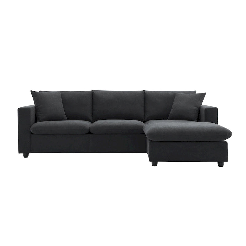 Modernes L-förmiges 4-Sitzer-Sofa-Set mit Ottomane