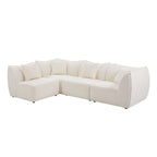 Gemütliches Schlafsofa Konvertierbares Modulares Ecksofa mit tiefen Sitzen 3/4-Sitzer-Sofa