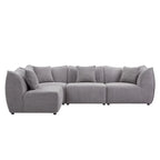 Gemütliches Schlafsofa Konvertierbares Modulares Ecksofa mit tiefen Sitzen 3/4-Sitzer-Sofa