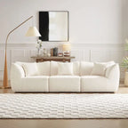 Gemütliches Schlafsofa Konvertierbares Modulares Ecksofa mit tiefen Sitzen 3/4-Sitzer-Sofa