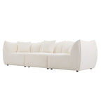 Gemütliches Schlafsofa Konvertierbares Modulares Ecksofa mit tiefen Sitzen 3/4-Sitzer-Sofa