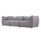 Gemütliches Schlafsofa Konvertierbares Modulares Ecksofa mit tiefen Sitzen 3/4-Sitzer-Sofa