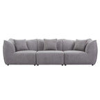 Gemütliches Schlafsofa Konvertierbares Modulares Ecksofa mit tiefen Sitzen 3/4-Sitzer-Sofa