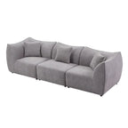 Gemütliches Schlafsofa Konvertierbares Modulares Ecksofa mit tiefen Sitzen 3/4-Sitzer-Sofa