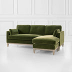 Knox 89 Performance Velvet Wendesofa mit Récamiere