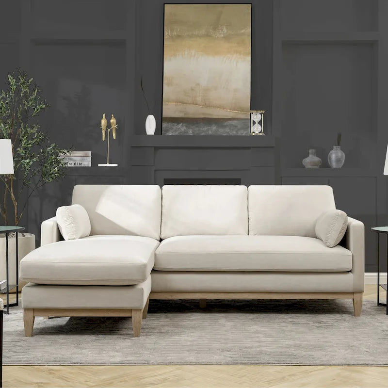 Knox 89 Performance Velvet Wendesofa mit Récamiere