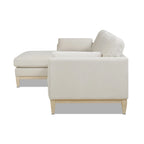 Knox 89 Performance Velvet Wendesofa mit Récamiere