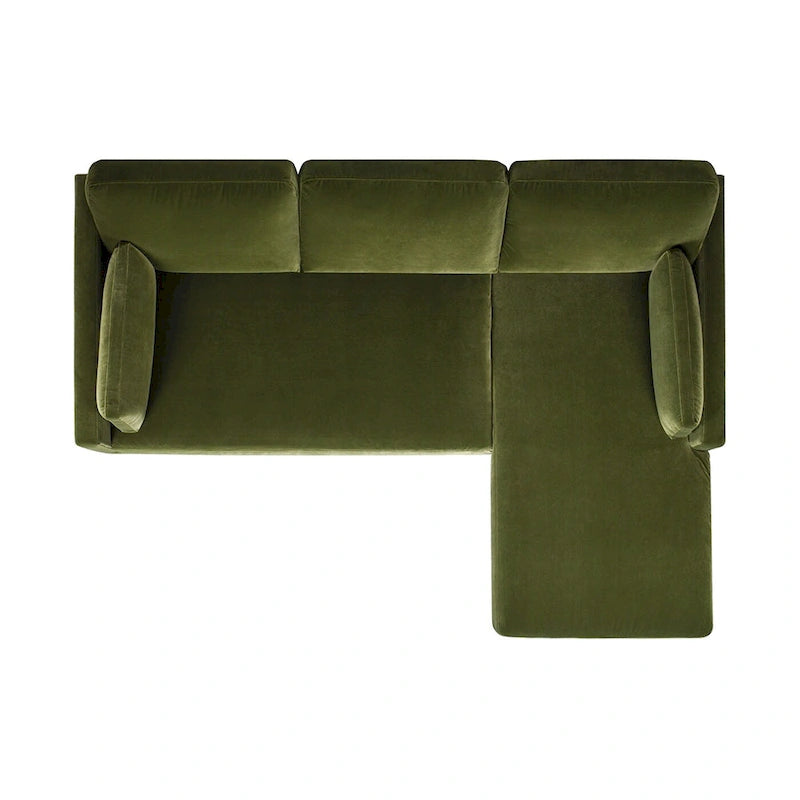Knox 89 Performance Velvet Wendesofa mit Récamiere