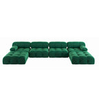 138 Konvertibles Modulares Ecksofa, U-förmiges Minimalistisches Samtsofa