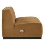 Conjure Channel Tufted Performance Velvet 5-teiliges Sektionalsofa
