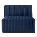 Conjure Channel Tufted Performance Velvet 5-teiliges Sektionalsofa