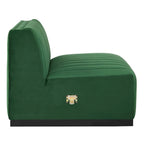 Conjure Channel Tufted Performance Velvet 5-teiliges Sektionalsofa